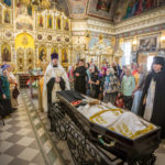 прощание с новопреставленным архимандритом Ювеналием