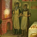 Преподобные Спиридон и Никодим, просфорники Печерские