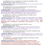 Расписание богослужений с 29 января по 4 февраля